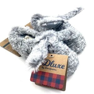 Baby Slippers Shoes Size 7/8 Children Kids Footwear Gray Boys Girls Memory Foam